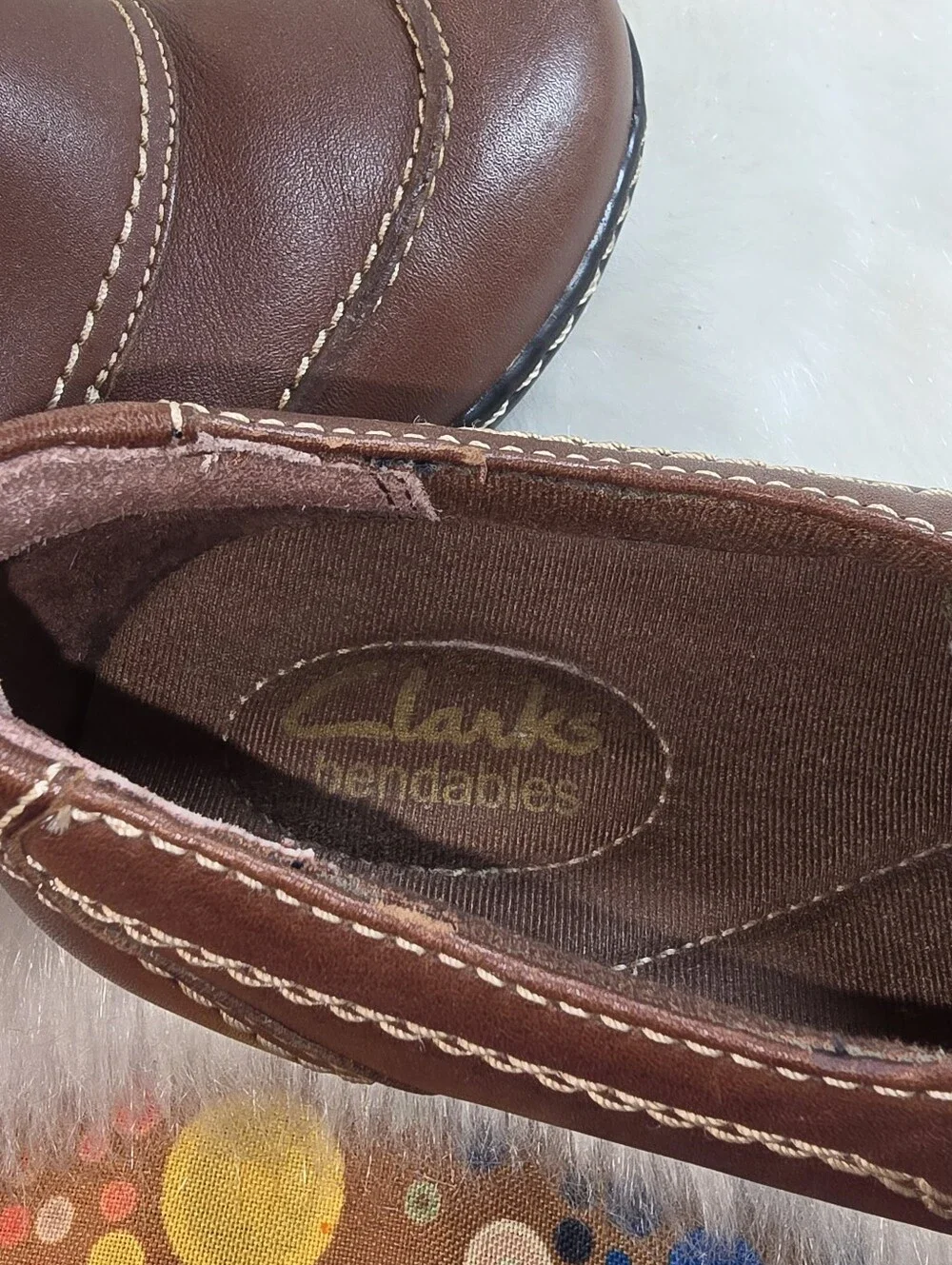 Clark's Ashland Alpine Brown Slip-on Leather Loafers - Women's